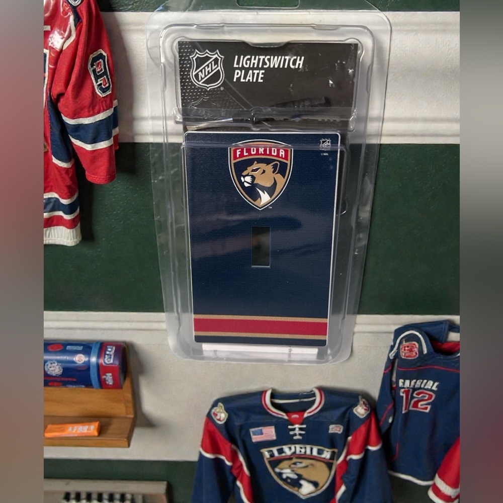 NEW! NHL Florida Panthers Single Toggle Lightswitch Plate